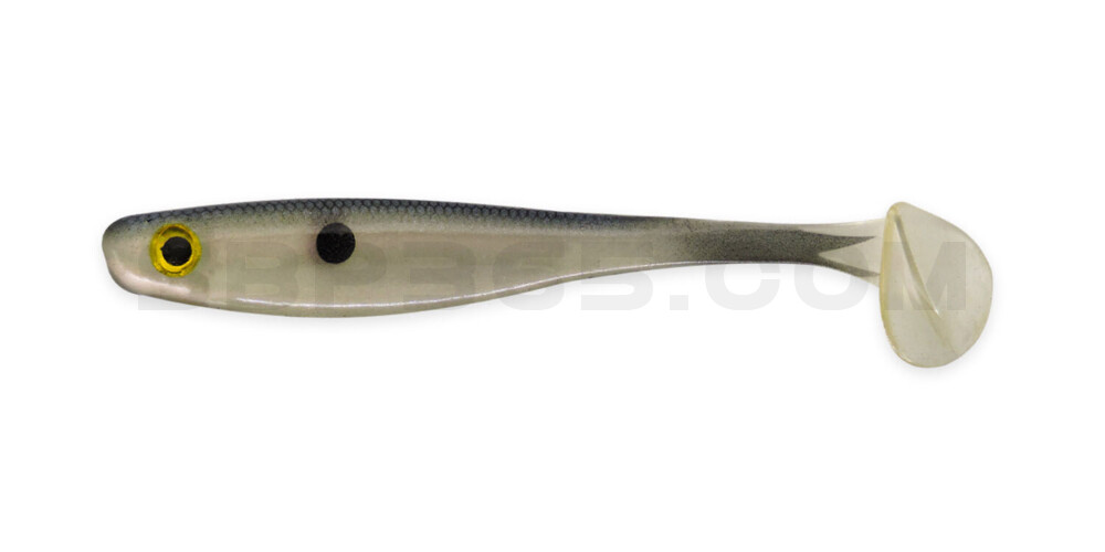 Suicide Shad 3,5" (ca. 9 cm) im Hartschalenblister Pearly Shad