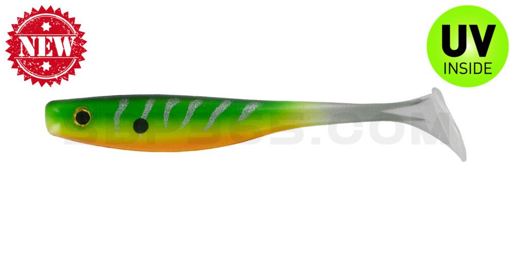 Suicide Shad 3,5" (ca. 9 cm) im Hartschalenblister Silver Tiger
