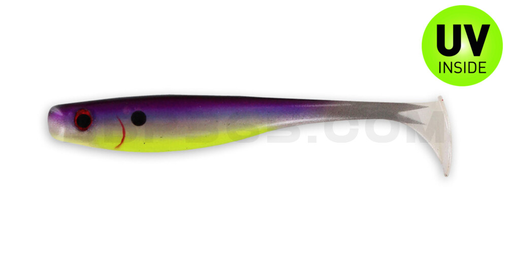 Suicide Shad 5" (ca. 13 cm) im Hartschalenblister Purple Dawn