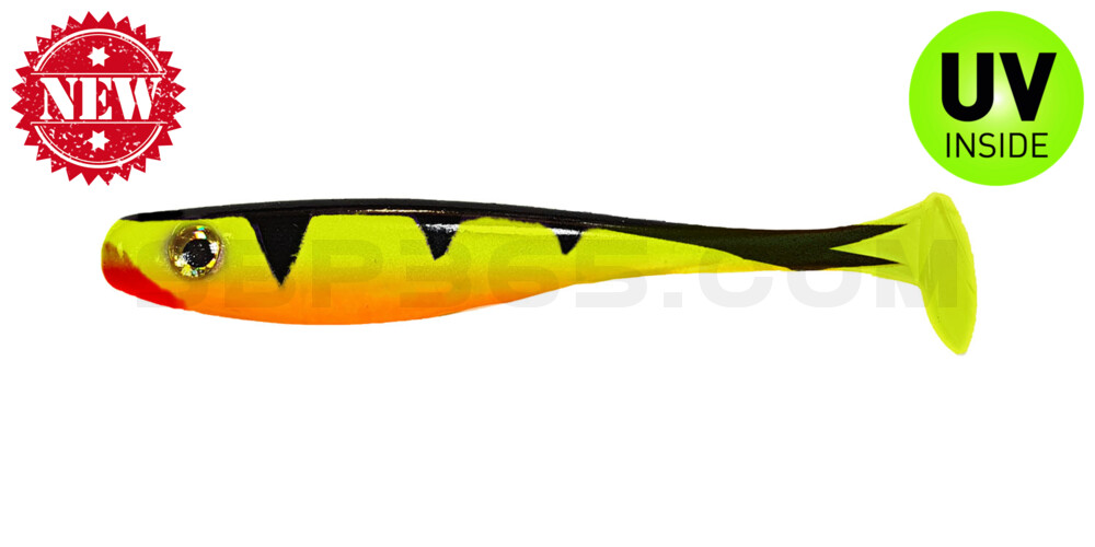 Suicide Shad 5" (ca. 13 cm) im Hartschalenblister Silk Tiger