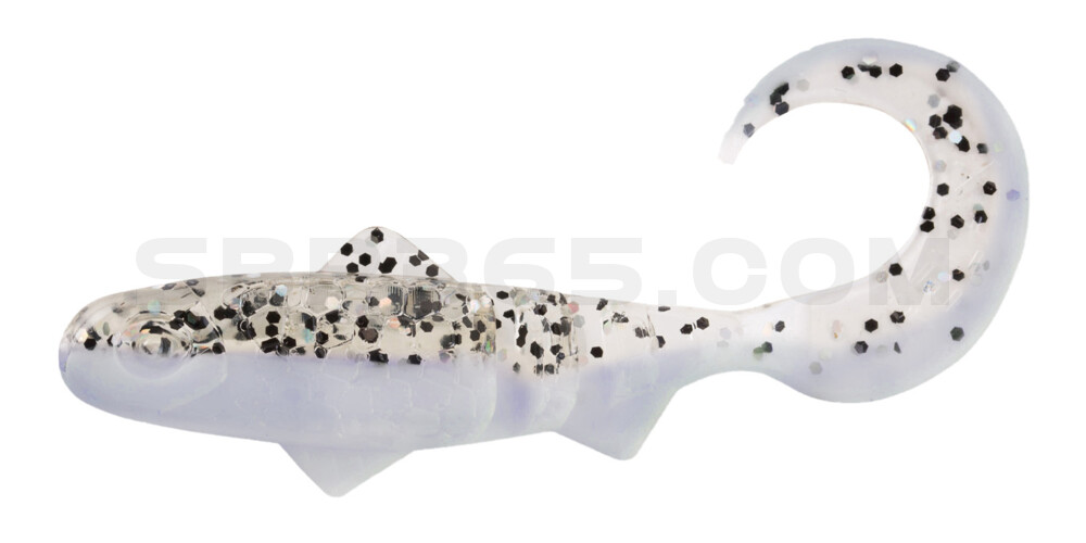 Super Banjo 3" (ca. 7,5 cm) blauperl / klar salt´n pepper Glitter