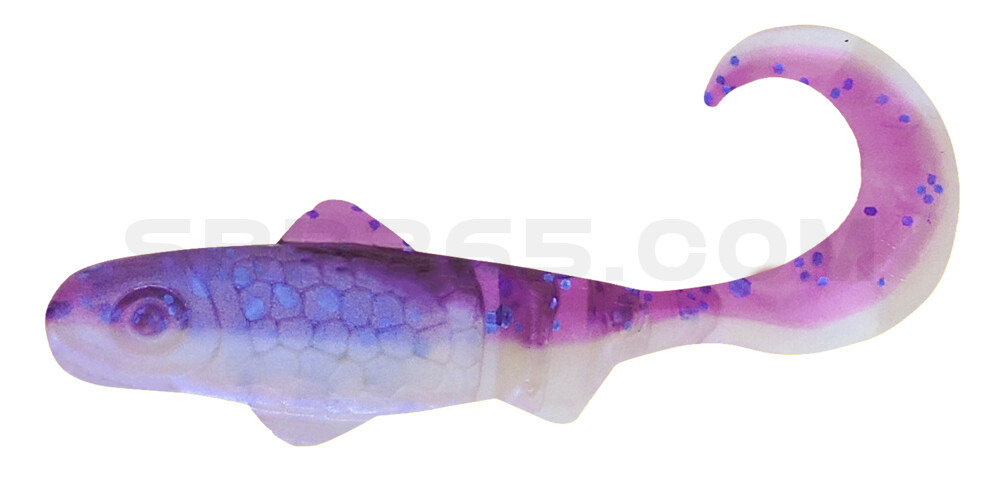 Super Banjo 3" (ca. 7,5 cm) blauperl / violett-electric blue Glitter