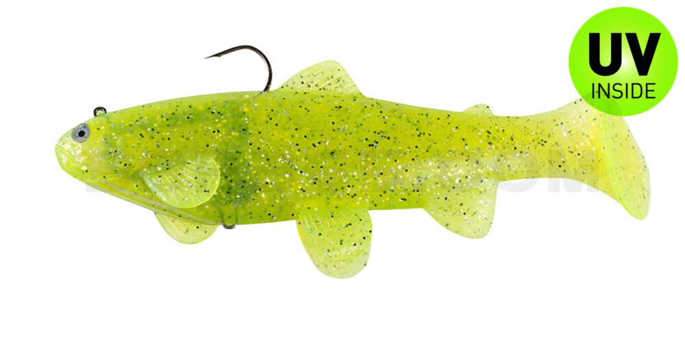 Swim-Bait-Trout - 10" (25cm) sinking chartreuse pepper glitter