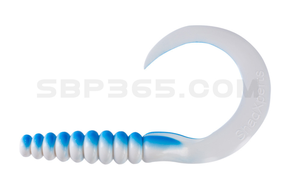 SX XXL Grub 11" (ca. 27 cm) reinweiss / blau