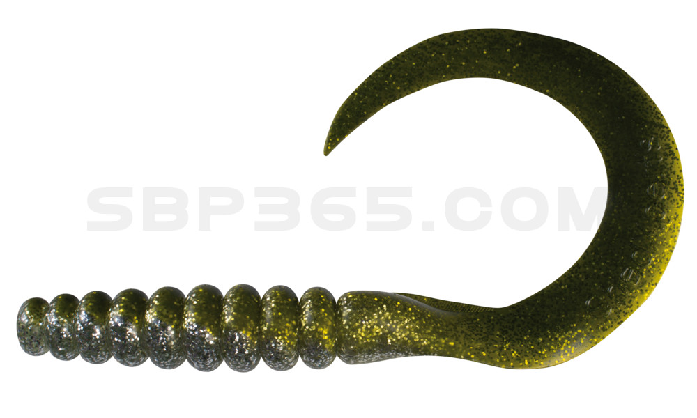 SX XXL Grub 11" klar silber-Glitter / grün