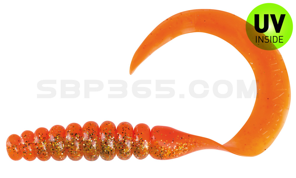 SX XXL Grub 11" orange / kar gold, schwarz glitter