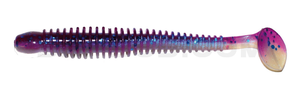 Texas 4" (ca. 10 cm) blauperl / violett-electric blue Glitter