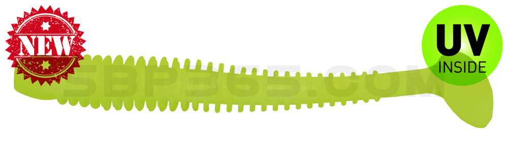 Texas 5" (ca. 13 cm) im Original Relax ZIP BAG fluogelb