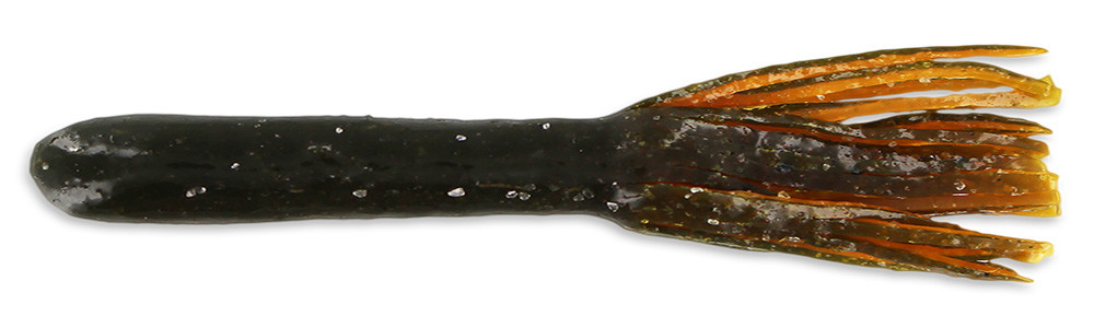 Tour Flipper Tube 4" (ca. 11 cm) im Zip Bag Green Pumpkin/Orange Tail