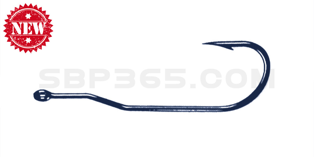 Tru-Turn Bass Worm Hook (Blue) #2 , 7 Haken/Tüte