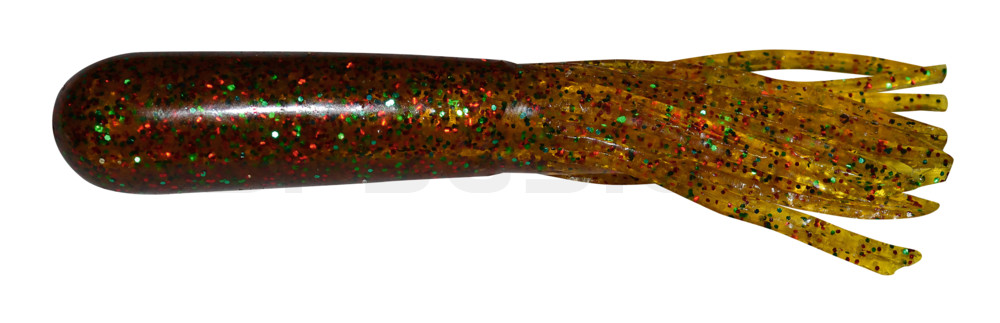 Tube (gesalzen) 3,5" (ca. 9 cm) Broom Grass/Orange Flake