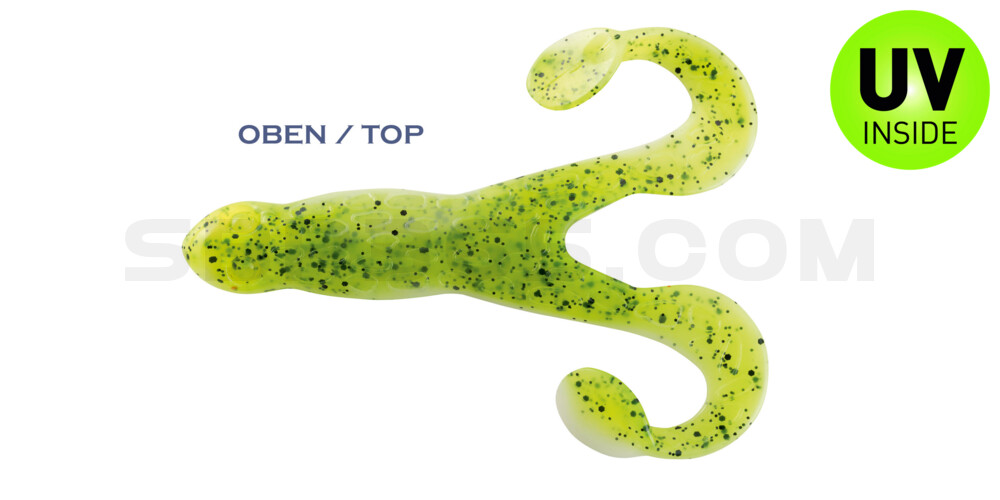 Turbofrog 4" (ca.12,0 cm) reinweiss / Baby Bass