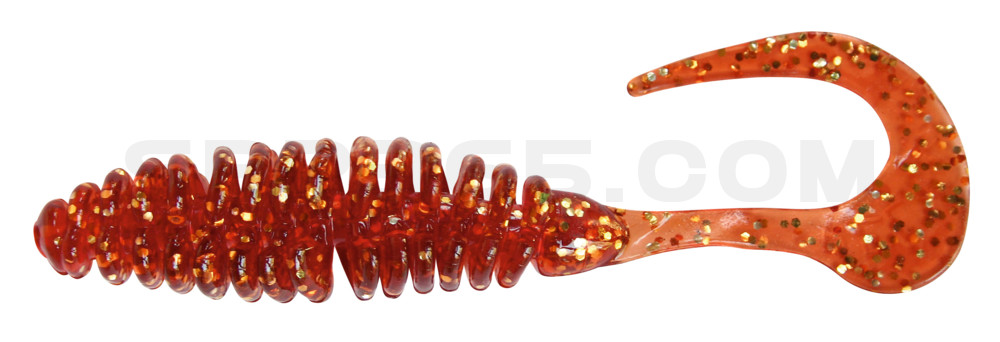 Turbotwister 3" (ca. 7,0 cm) bernstein gold-glitter