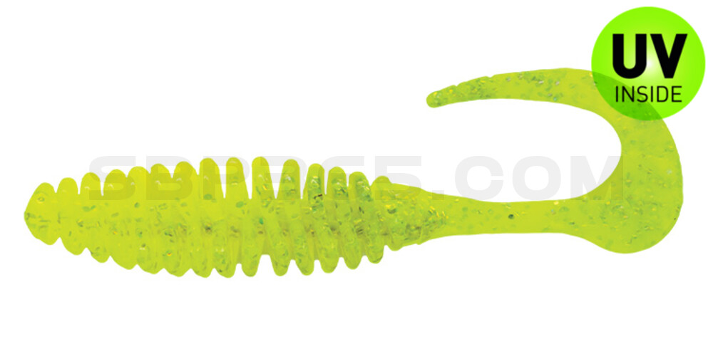 Turbotwister 5" (ca. 12,0 cm) fluogelb  / fluogrün-glitter