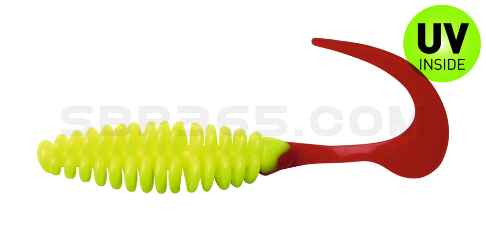 Turbotwister 5" (ca. 12,0 cm) fluogelb / red tail