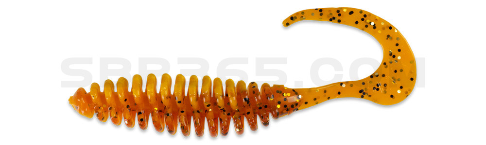 Turbotwister 5" (ca. 12,0 cm) gelb / motoroil glitter