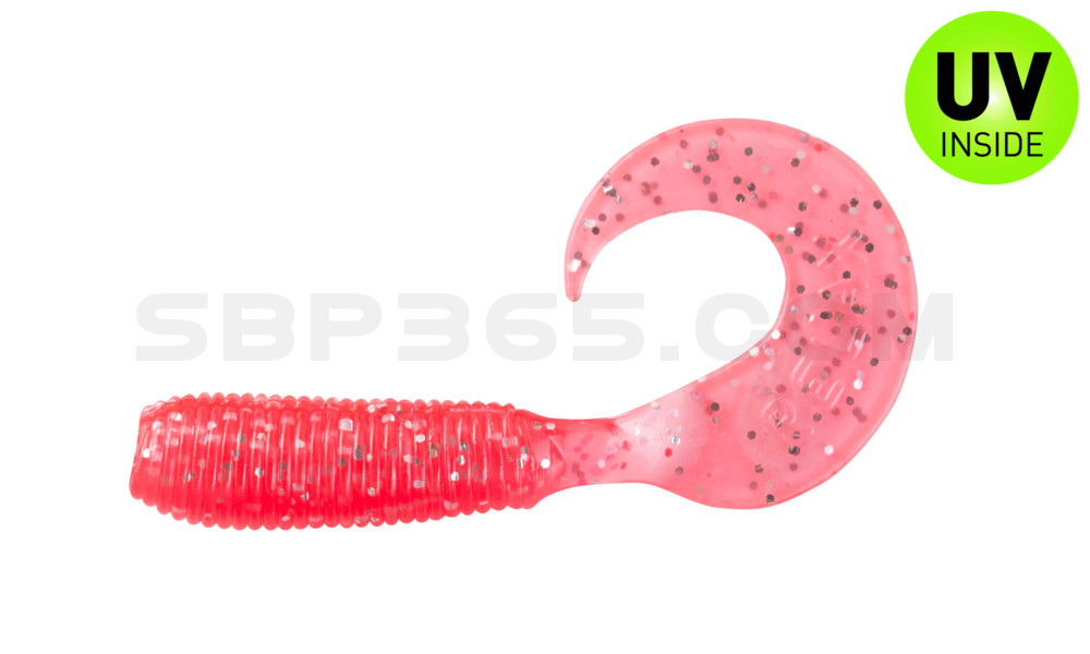 Twister 1" regulär (ca. 3,5 cm) feuerrot glitter