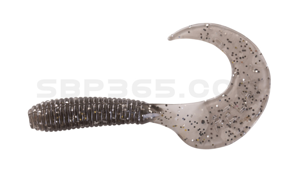 Twister 2,5" regulär (ca. 6,0 cm) rauch silber glitter