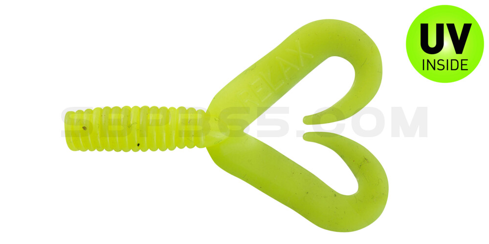 Twister 2" Doubletail regulär (ca. 4,5 cm) fluogelb