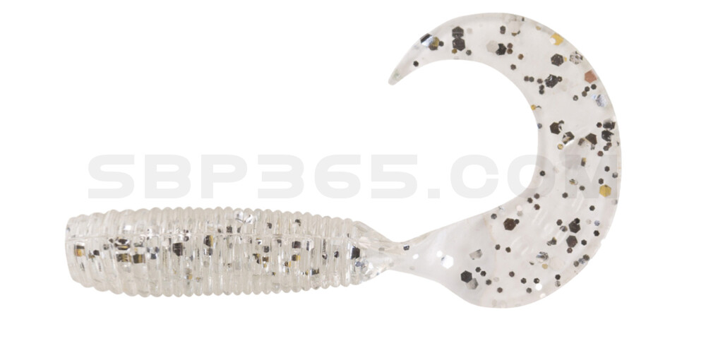 Twister 2" regulär (ca. 4,5 cm) klar silber glitter