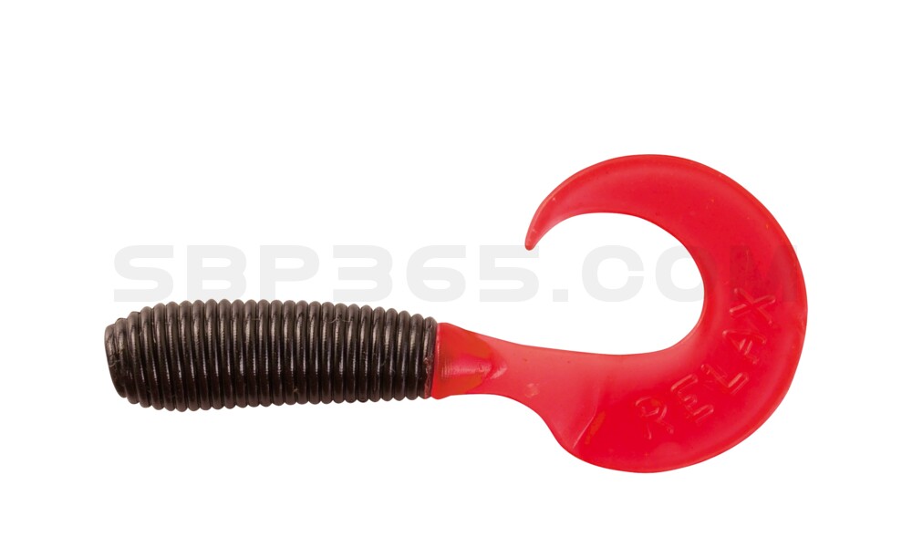 Twister 2" regulär (ca. 4,5 cm) schwarz / red tail