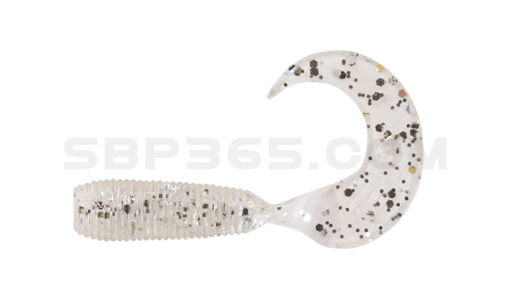 Twister 3/4" regulär (ca. 2,0 cm) klar silber glitter