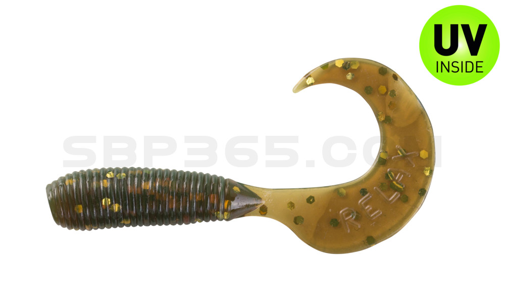 Twister 3/4" regulär (ca. 2,0 cm) motoroil gold glitter