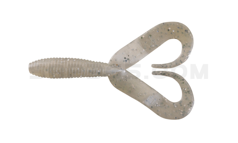 Twister 3" Doubletail regulär (ca. 9,0 cm) perlweiss glitter