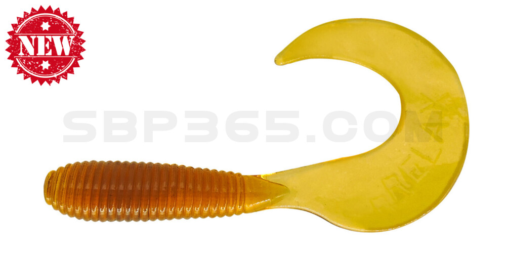 Twister 3" regulär (ca. 7,0 cm) klar bernstein