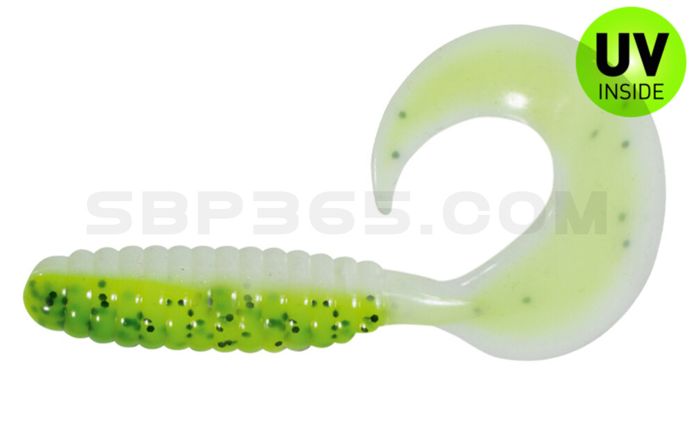 Twister 4" laminiert (ca. 8,0 cm) reinweiss / Baby Bass