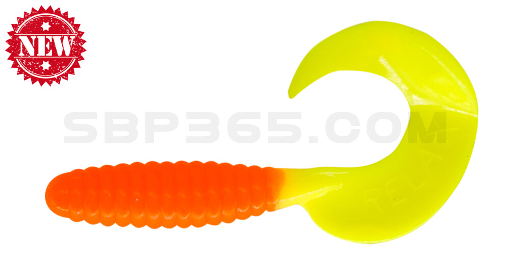 Twister 4" regulär (ca. 8,0 cm) orange / fluogelb