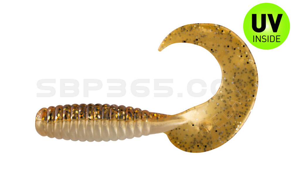 Xtra Fat Grub 5,5" laminiert (ca. 13,0 cm) goldperl / motoroil glitter