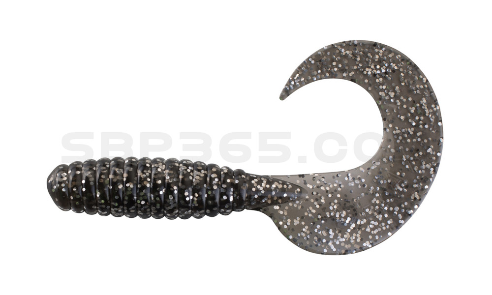 Xtra Fat Grub 5,5" regulär (ca. 13,0 cm) rauch silber glitter