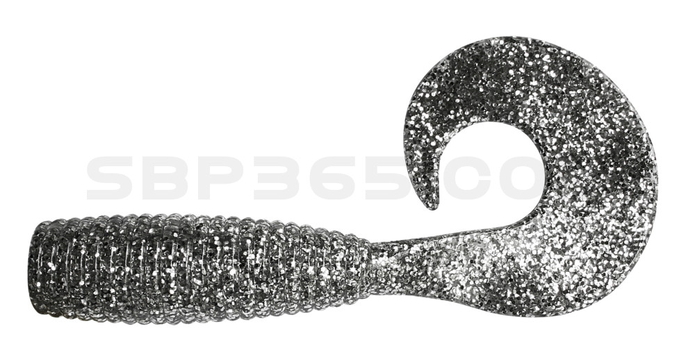 Xtra-Fat Grub 8" (ca. 19,0 cm) klar silber glitter