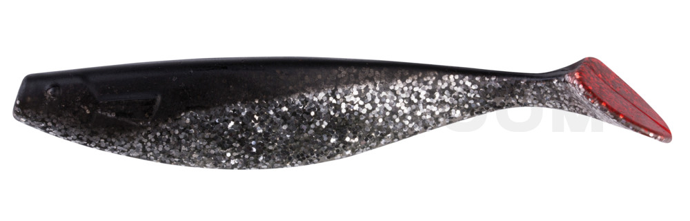 Xtra-Soft 6" (ca. 16,0 cm) klar silber-Glitter / schwarz