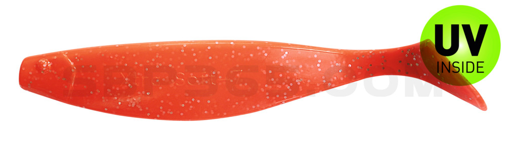 Xtra-Soft 7" (ca. 18,0 cm) feuerrot-Glitter
