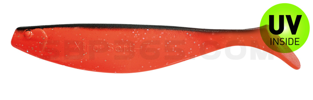 Xtra-Soft 7" (ca. 18,0 cm) feuerrot / schwarz