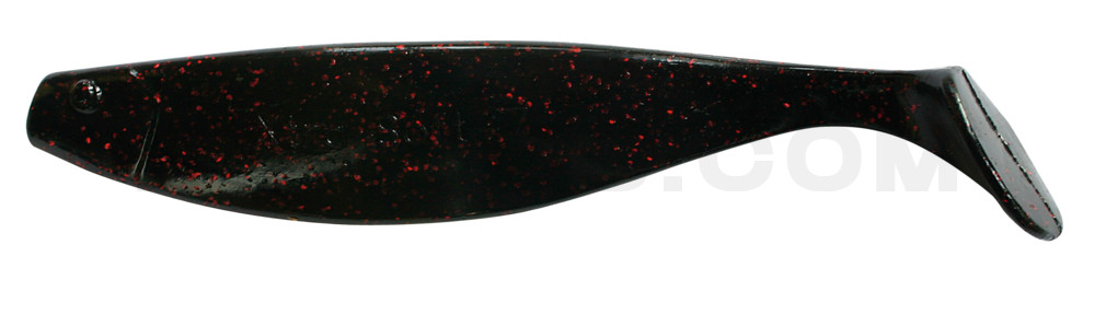 Xtra-Soft 7" (ca. 18,0 cm) schwarz-rot-Glitter