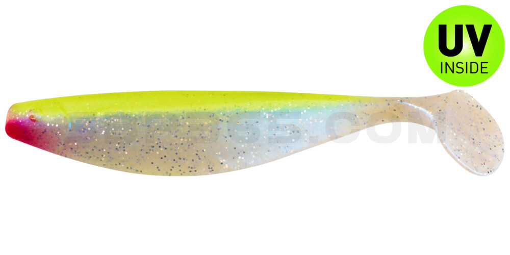 Xtra-Soft 9" (ca. 23,0 cm) blauperl-Glitter / fluogelb