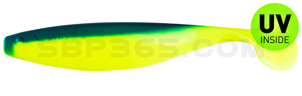Xtra-Soft 9" (ca. 23,0 cm) fluogelb / blau