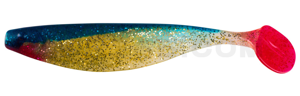 Xtra-Soft 9" (ca. 23,0 cm) klar gold-Glitter / blau