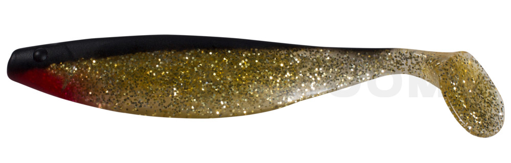 Xtra-Soft 9" (ca. 23,0 cm) klar gold-Glitter / schwarz