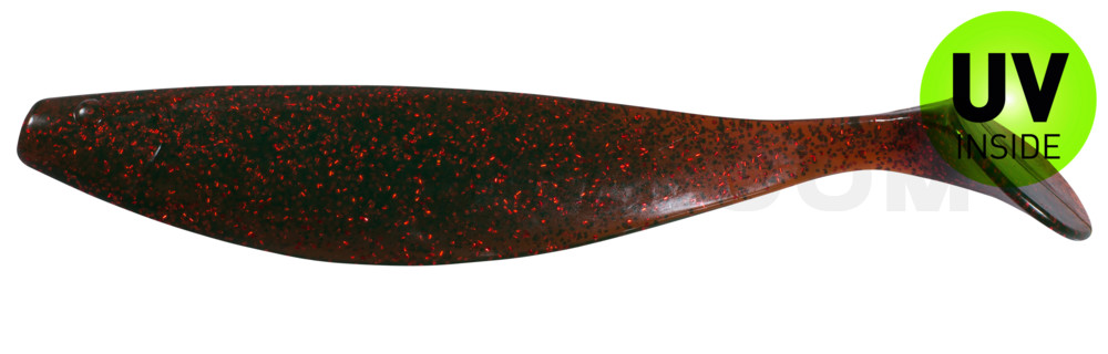 Xtra-Soft 9" (ca. 23,0 cm) motoroil-rot-Glitter