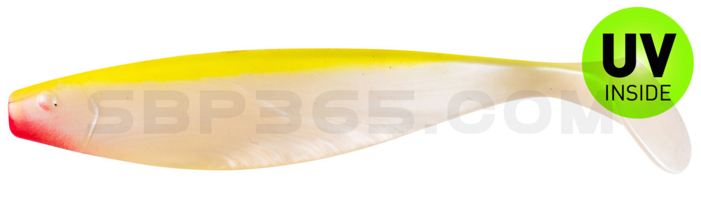 Xtra-Soft 9" (ca. 23,0 cm) perlweiss / fluogelb