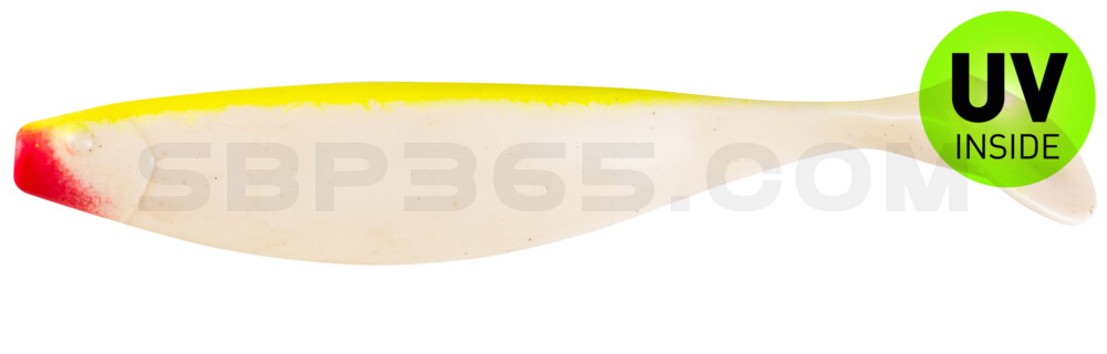 Xtra-Soft 9" (ca. 23,0 cm) reinweiss / fluogelb