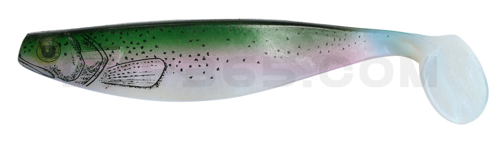 Xtra-Soft-Nature 6" (ca. 16,0 cm) blauperl / Regenbogenforelle