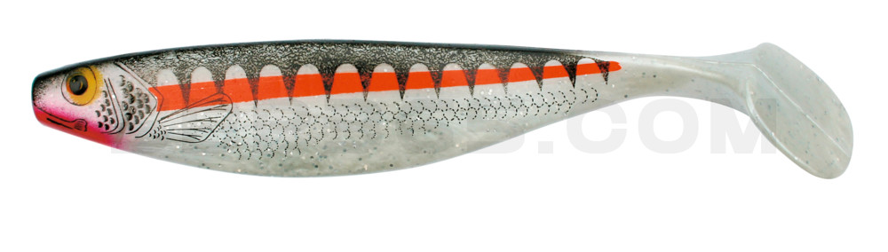 Xtra-Soft-Nature 9" (ca. 23,0 cm) perlweiss-Glitter / Zander