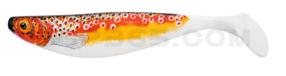 Xtra-Soft-Nature 9" (ca. 23,0 cm) reinweiss / Bachforelle