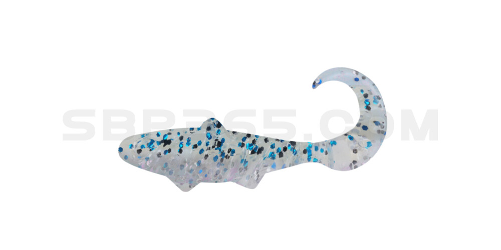 Banjo Twister 1" (ca. 3,5 cm) blauperl-Glitter / oceanblue Glitter
