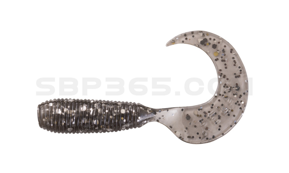 Twister 2" regulär (ca. 4,5 cm) rauch silber glitter